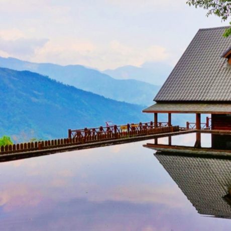 Infinity Pool with a Mountain view